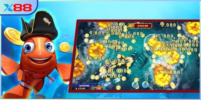 Hóa thân ngư thủ với bắn cá Vua Hải Tặc